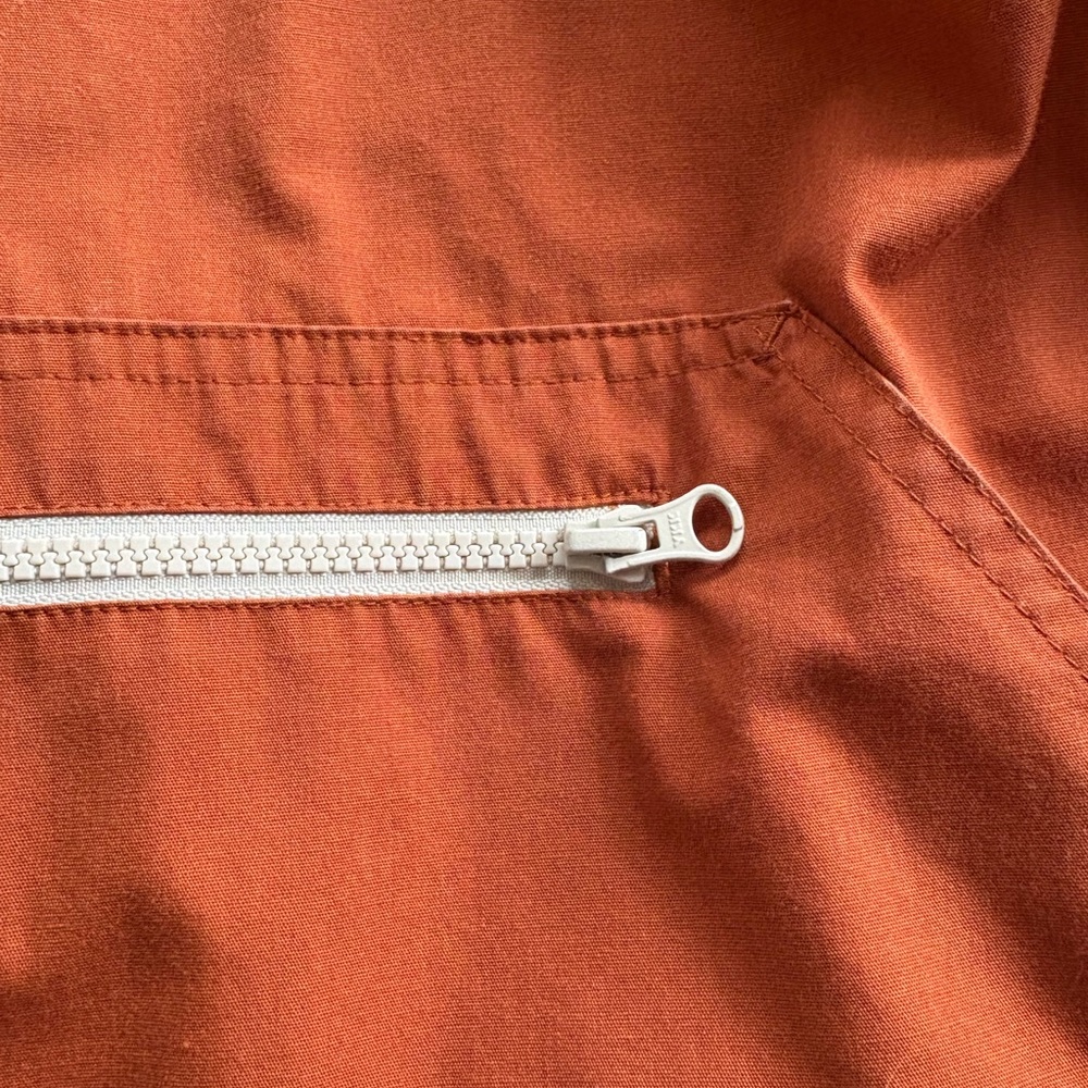 Orange Hooded Anorak Pullover Jacket - Picture 4 of 12